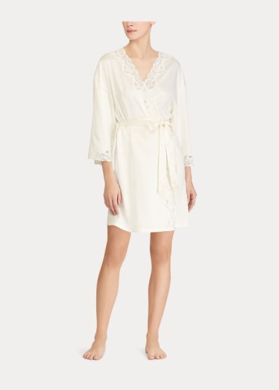 Roupão Ralph Lauren Lace-Trimmed Mulher 41298-DAIO